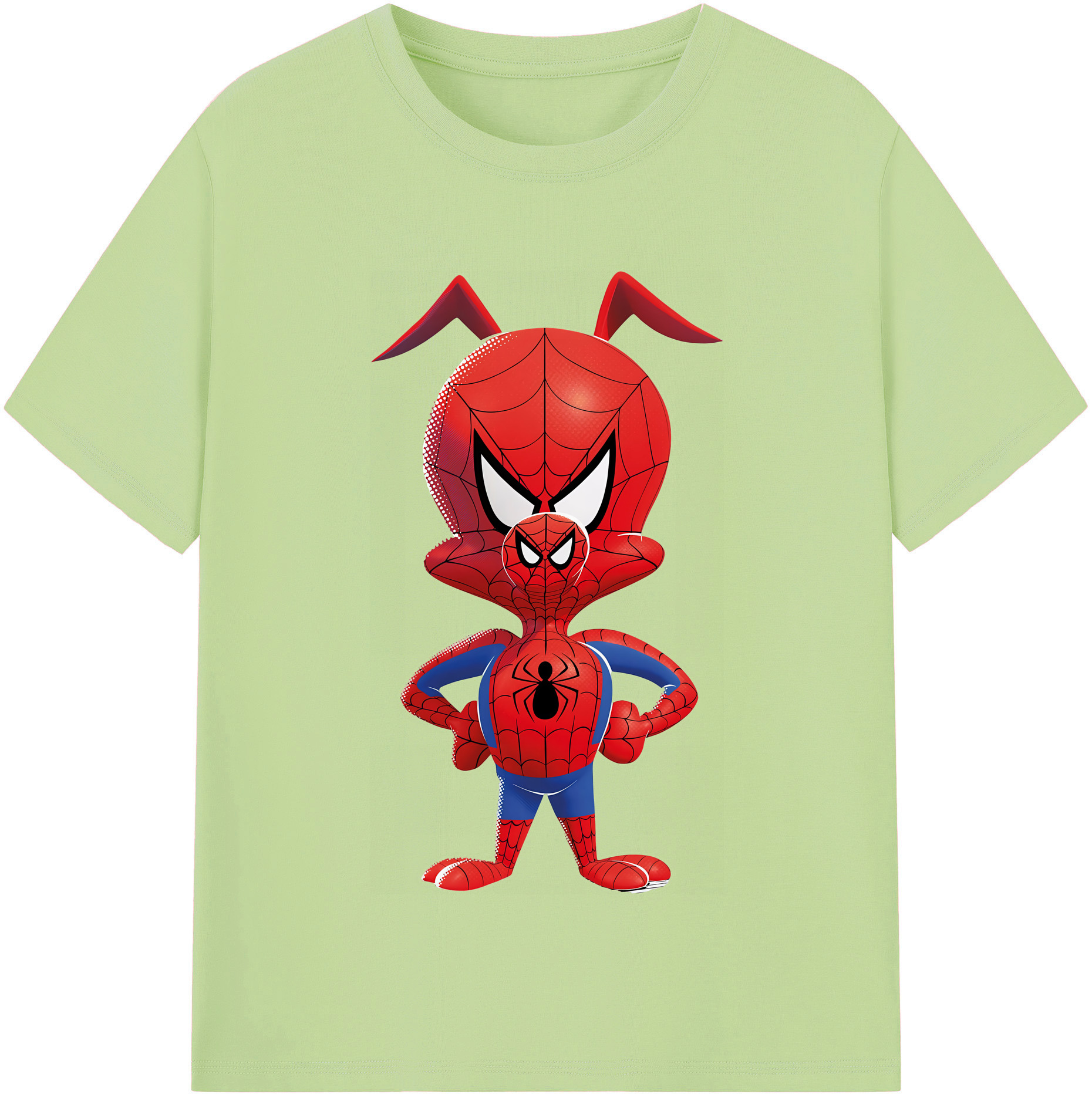 （画像用） Spider Man スパイダーマン 綿100％半袖Tシャツ（フロントプリント）